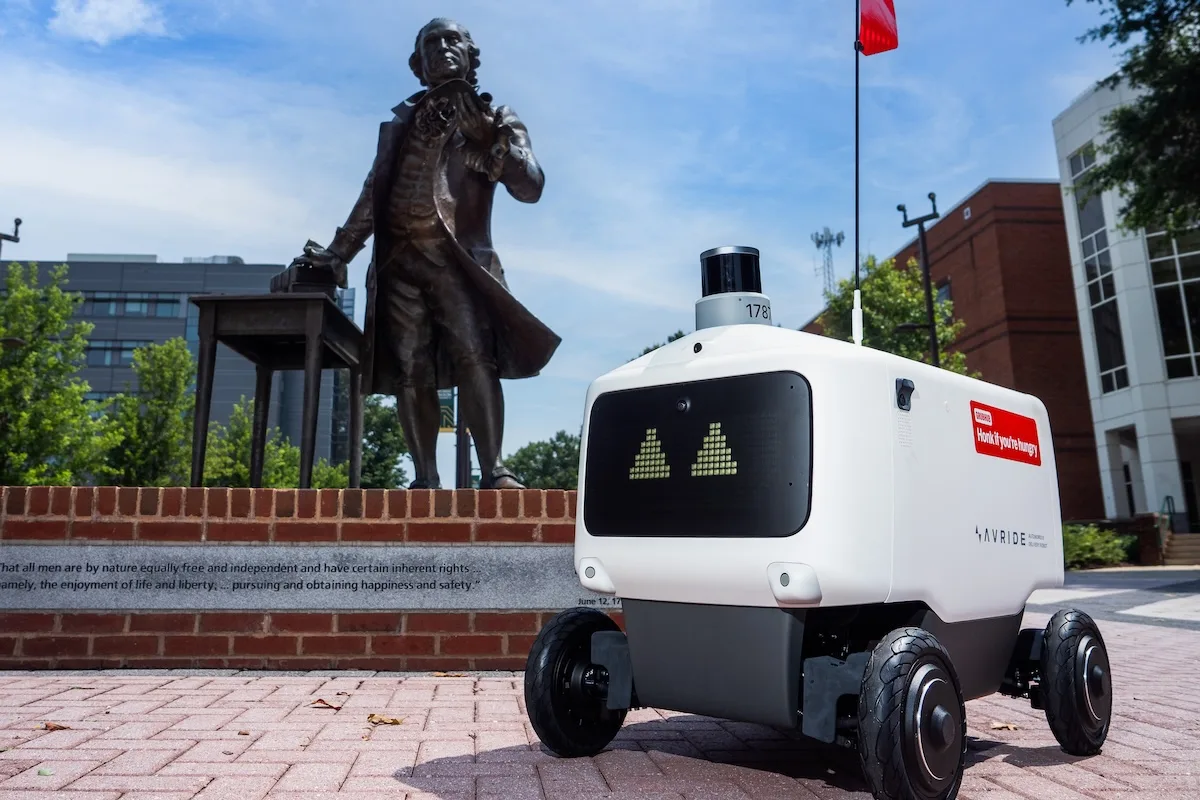 The new autonomous robot delivery service launched this fall, powered by Grubhub