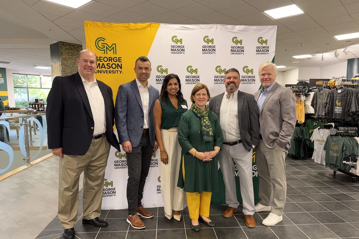 Pictured are Matt Montgomery, eCampus president; Pascal Petter, Assistant Vice President of Auxiliary and Business Services; Aliya Rinaldi, Assistant Director of Marketing and Communications at ABS; Adam Basinger, Director of Auxiliary Services; and Aaron Liebert, owner and chief operating offices at Rally House.