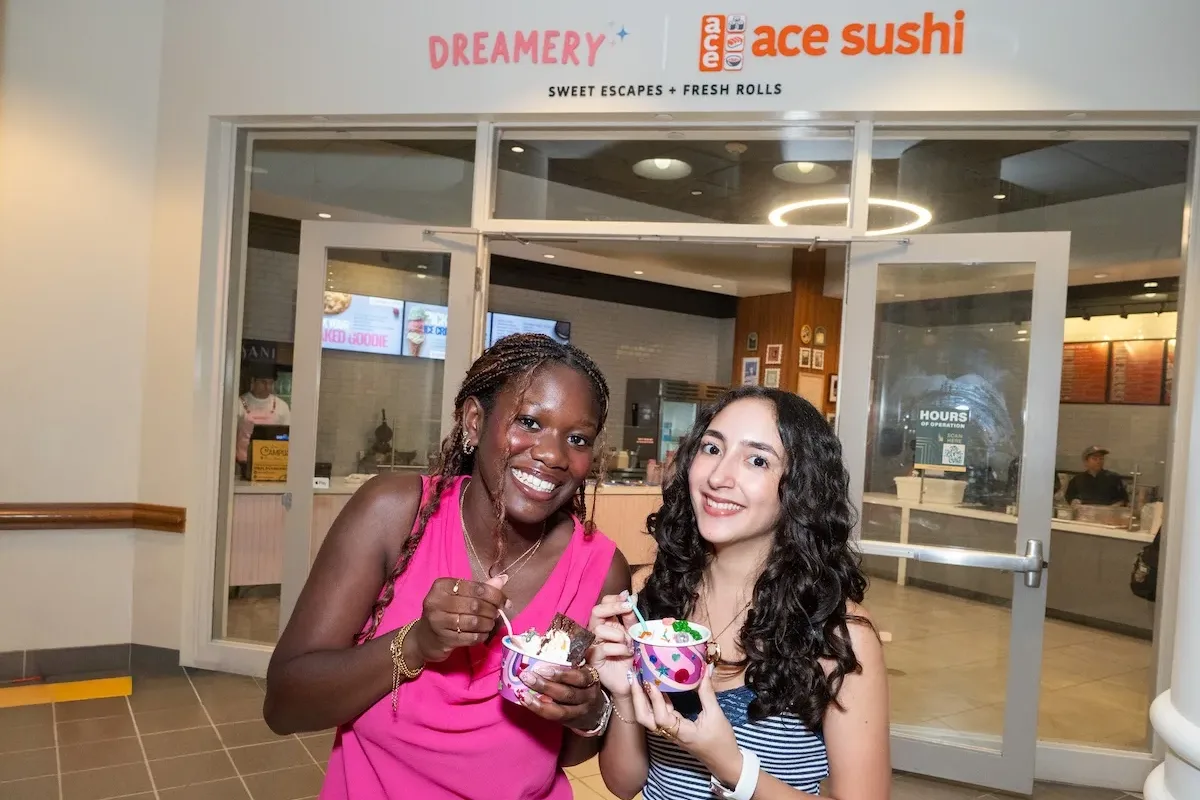 Dreamery, a new ice cream shop, opened in the lower level of the Johnson Center, offering home-made gelato and a variety of toppings.