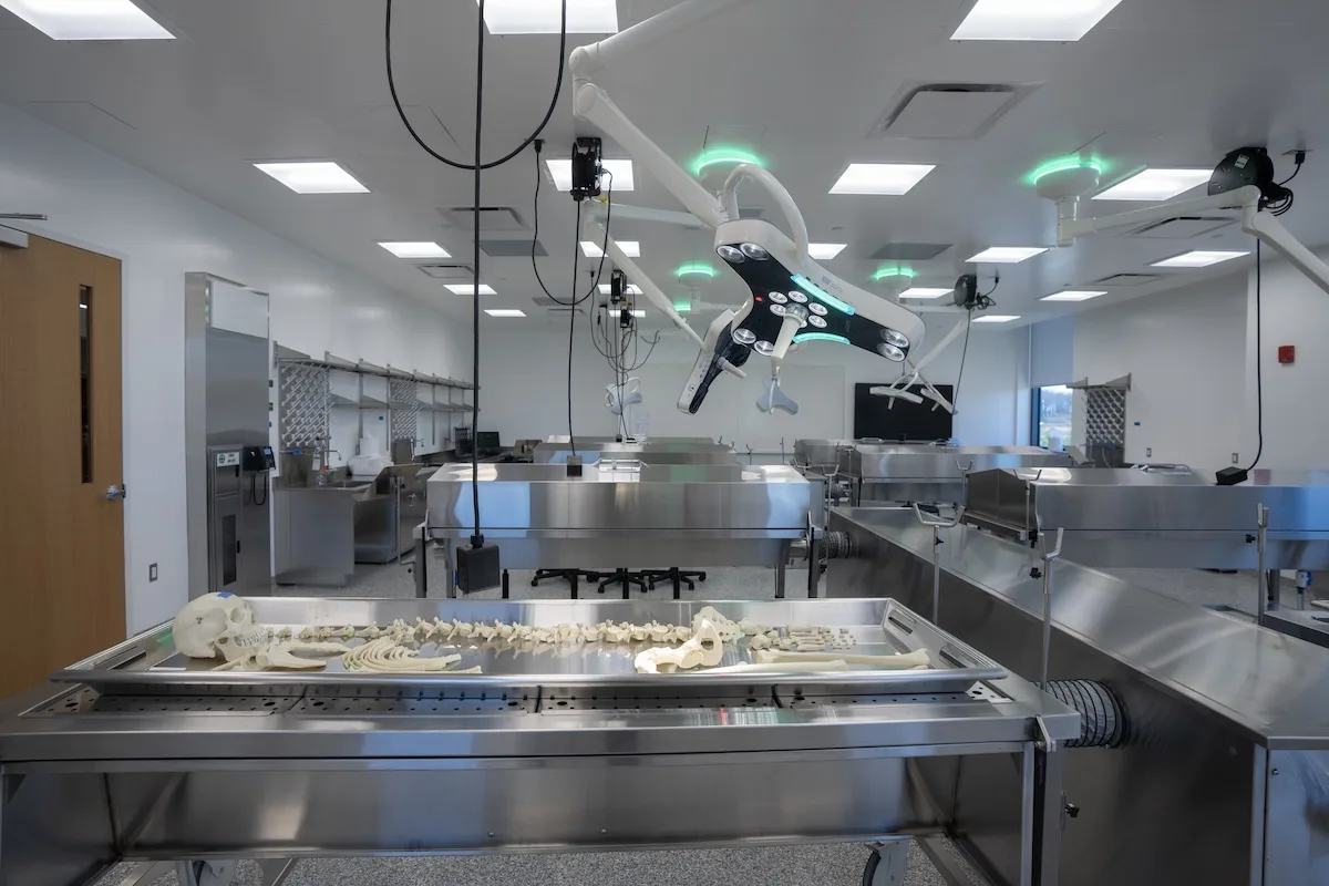 Forensic Science lab in the Life Sciences and Engineering Building grand opening on the Science and Technology Campus.