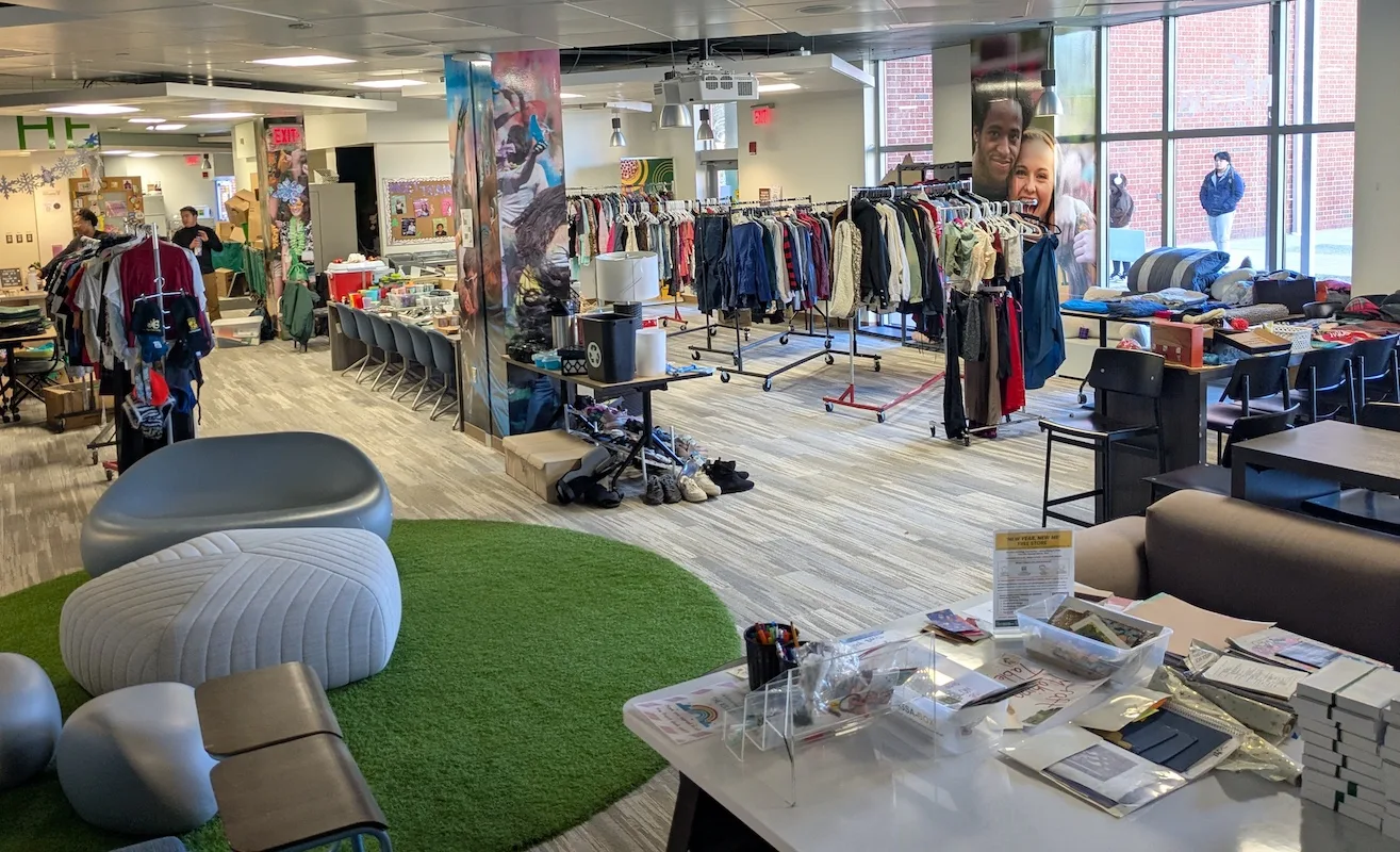 Patriot Packout Location provides ample space with a great selection of recycled goods.