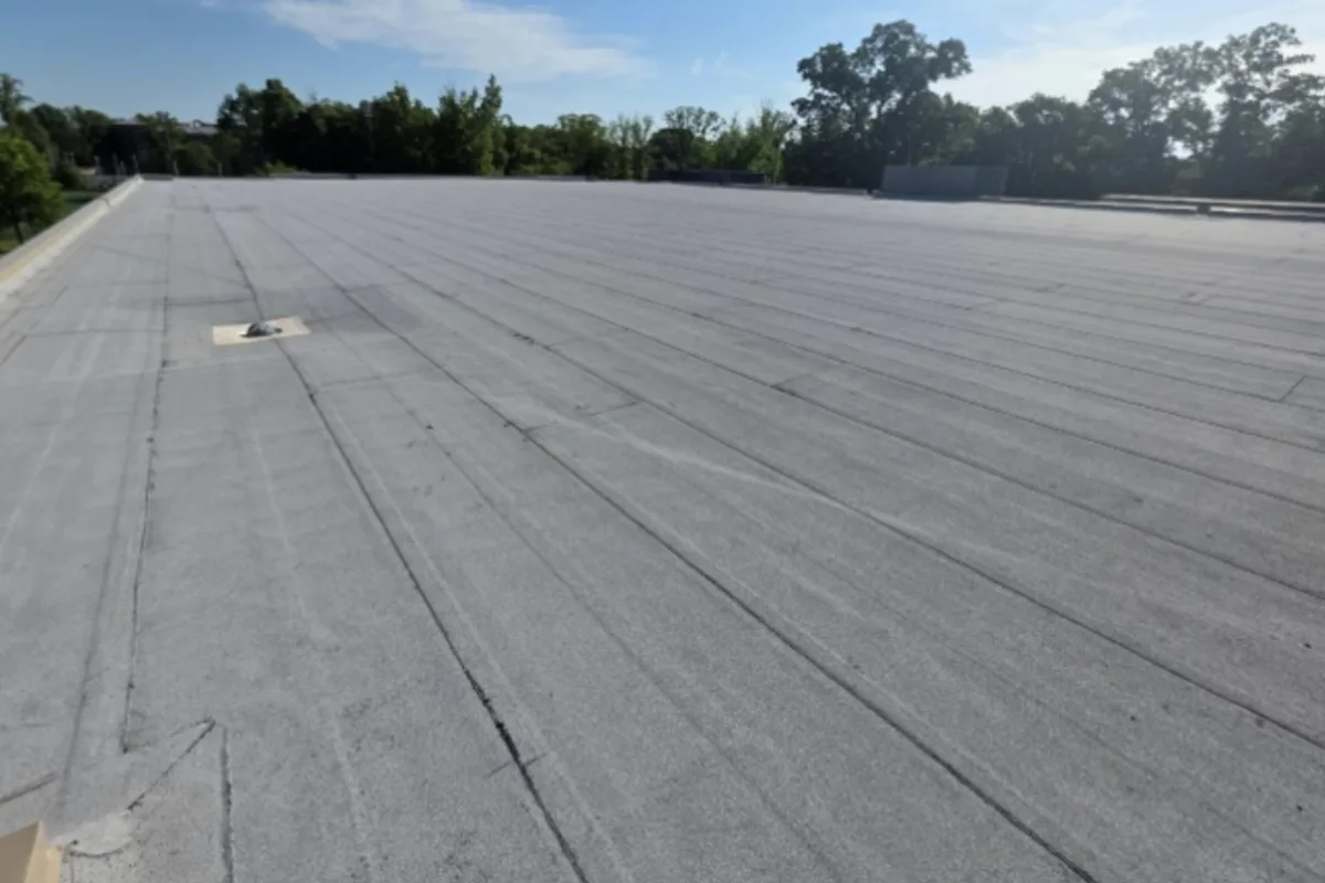 Photo of the RAC roof after the repair is done.