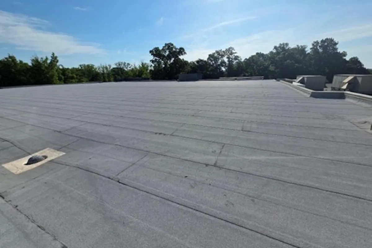 Photo of the RAC roof after the repair is done.