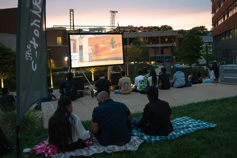 Student Centers held its first outdoor movie night, featuring Toy Story in celebration of the franchise's 30th anniversary.