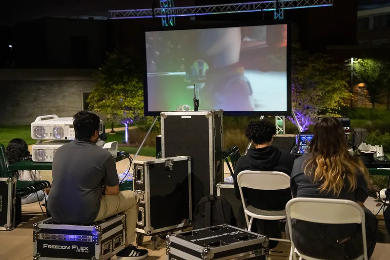 Student Center student staff members managed the event setup, operation, and breakdown, gaining new experience in media event management experience.