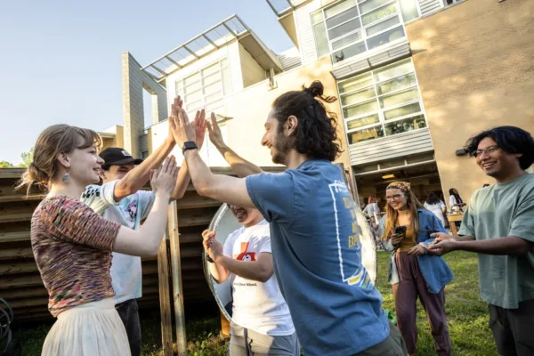 School of Art students host the first Global Rice and Beans Festival with The Greenhouse & Gardens Program at the Art and Design building on the Fairfax Campus.