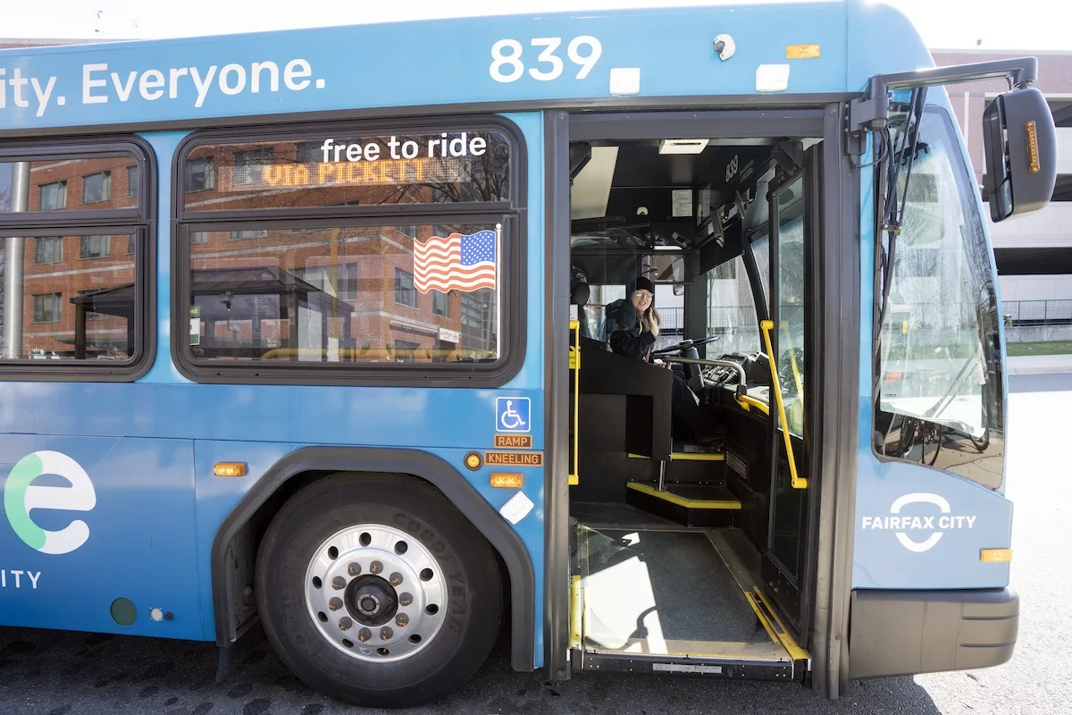 A transit driver showcased her newly received goodie bag